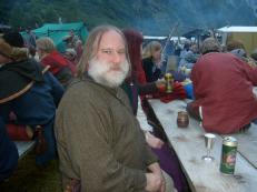Jag på vikingagille i Gudvangen i Norge i juli 2008